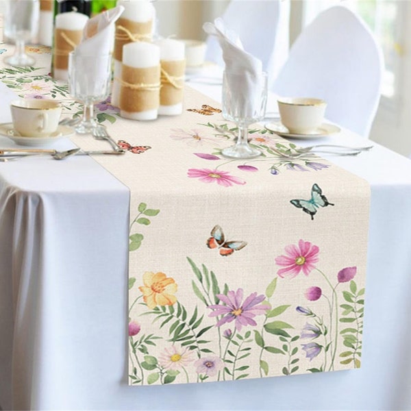 Spring Table Runner - Etsy