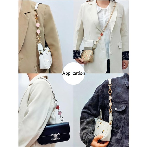 Bag Strap Extender Daisy Shape Chain Extender Replacement Accessory Charms for Shoulder Cross-Body Purse Clutch Handbag Supplies