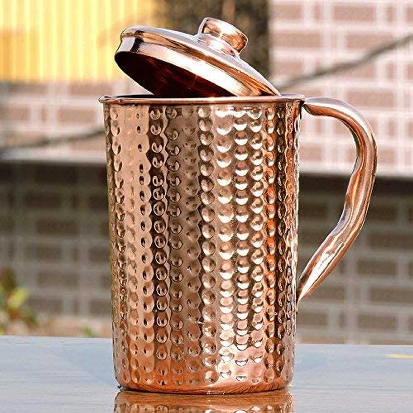 Pure Copper 99.74 Water Jug Copper Pitcher for Ayurveda Etsy