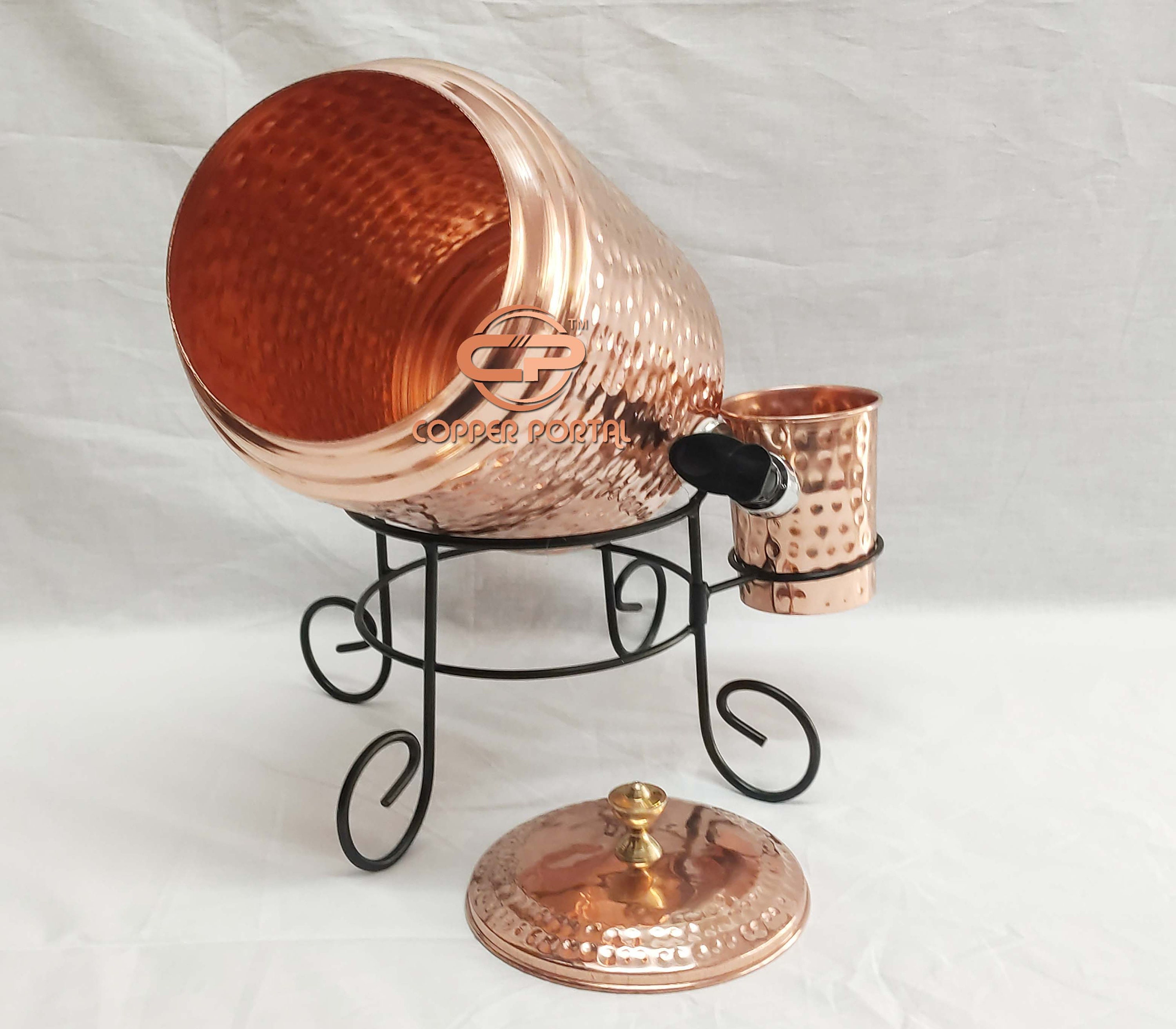 Hand Hammered Pure Copper Water Dispenser Container Etsy UK
