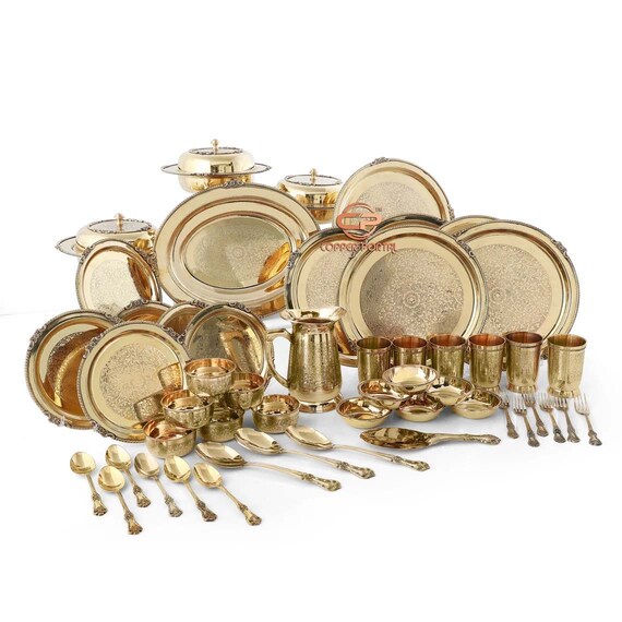 Brass clearance dinner set