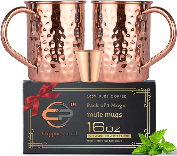 Set Cafetera Francesa Cobre + 2 Tazas + Grabado Personalizado