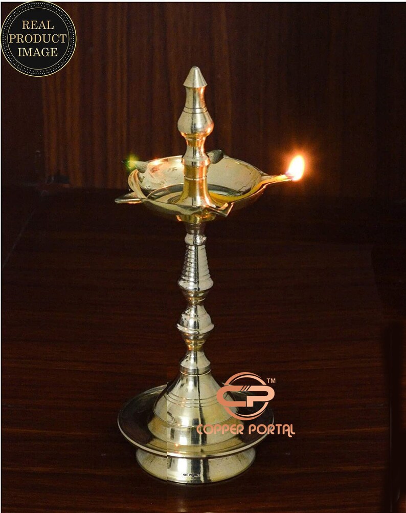 Brass Diya Oil Lamp / Kith Vilakku for Puja / House Warming Etsy