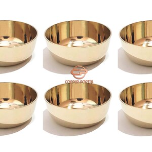 Pure Source India Kansa/Bronze Solid Bowl - 150 Ml, 1 Piece, Gold