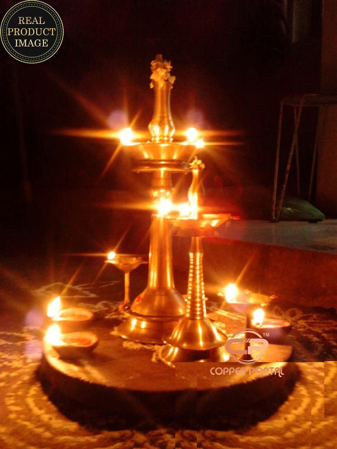 Brass Diya Oil Lamp / Kith Vilakku for Puja / House Warming Etsy