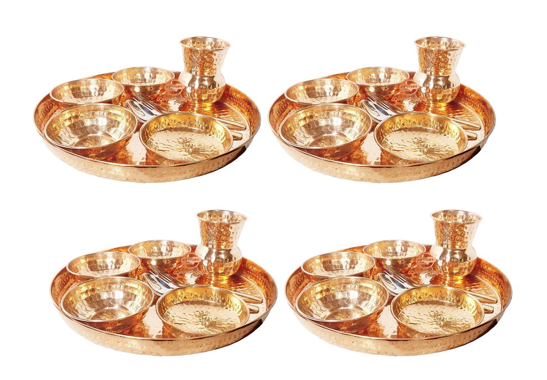 Dinner Set Serving Set Thali Set Food Plate Gift Set Handmade Etsy