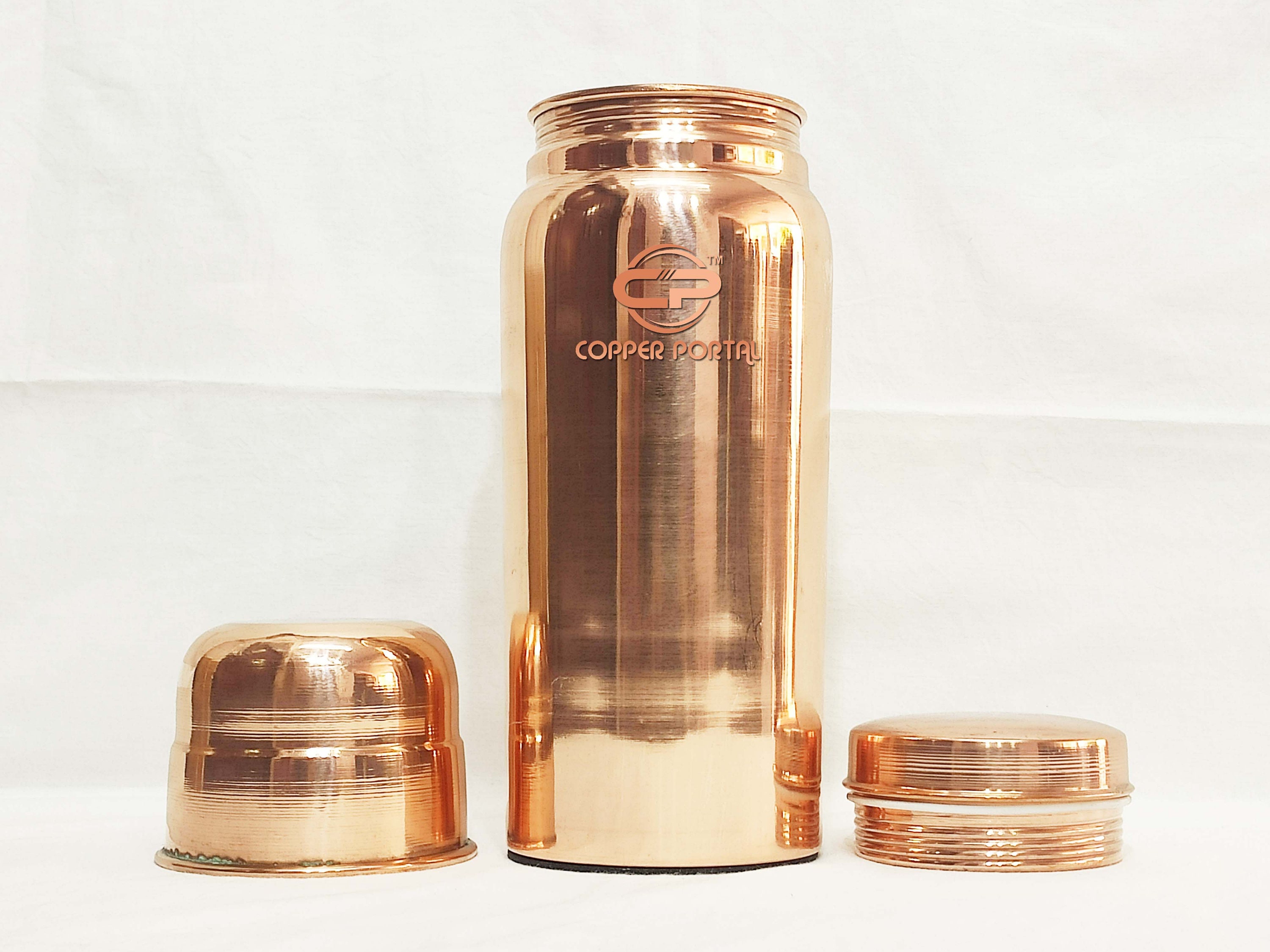 100 Pure Copper Water Bottle Handcrafted 68 Oz 2 Liter Etsy