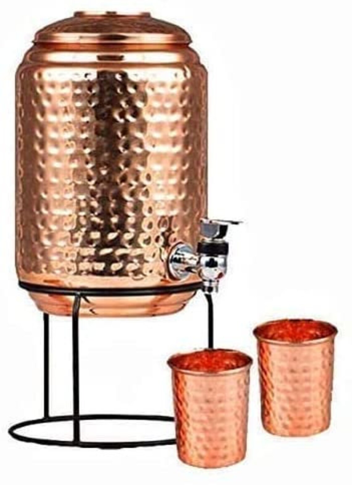 Copper Portal 5 Litre Hammered Copper Water Dispenser Etsy
