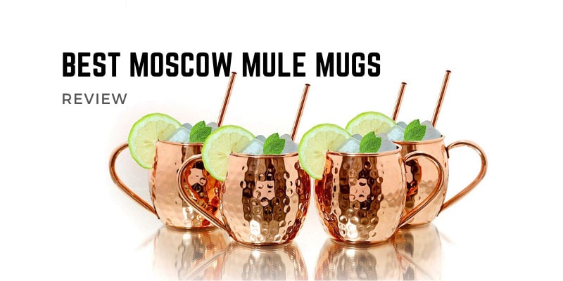 Lot de 4 tasses Moscow Mule en cuivre pur martelé de 473 ml, 4