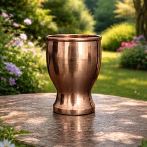 Reiner Kupfer-Designer-Becher - handgefertigtes Wasserglas (350 ML)