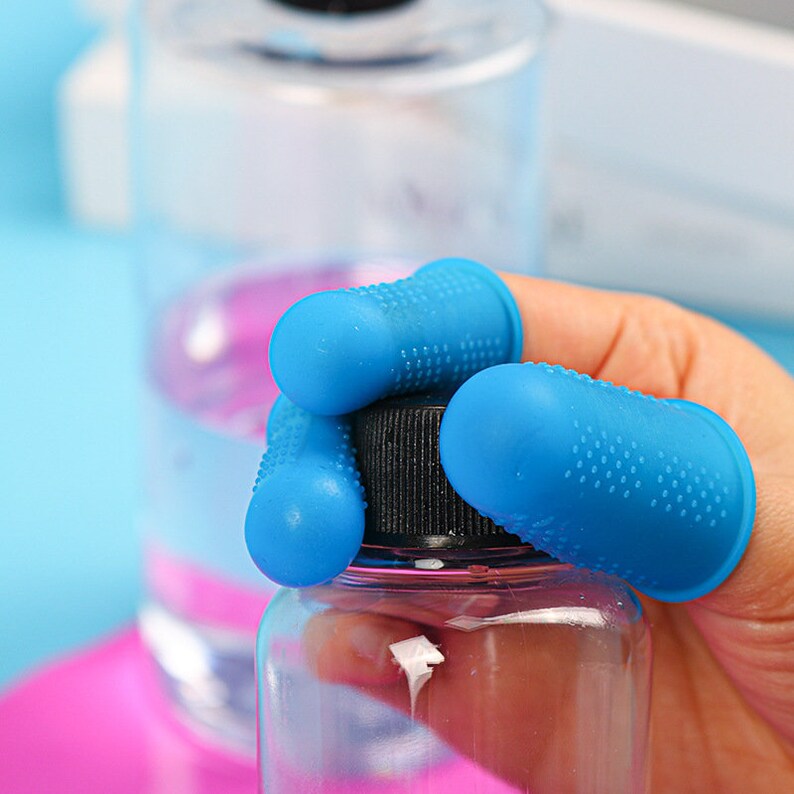 Set of 3 Silicone Finger Cots Antislip Cover Coat Silica Gel Etsy Canada