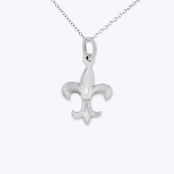 ブレスレット LESS IS MORE silver fleur necklace Fleur De Lis Necklace - 925 Sterling Silver Pendant - Fleur