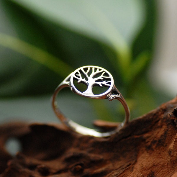 Tree of Life Ring, 11mm 100% 925 Sterling Silver Celtic Viking Jewelry for Women Men, Ring Size 5,6,7,8,9,10