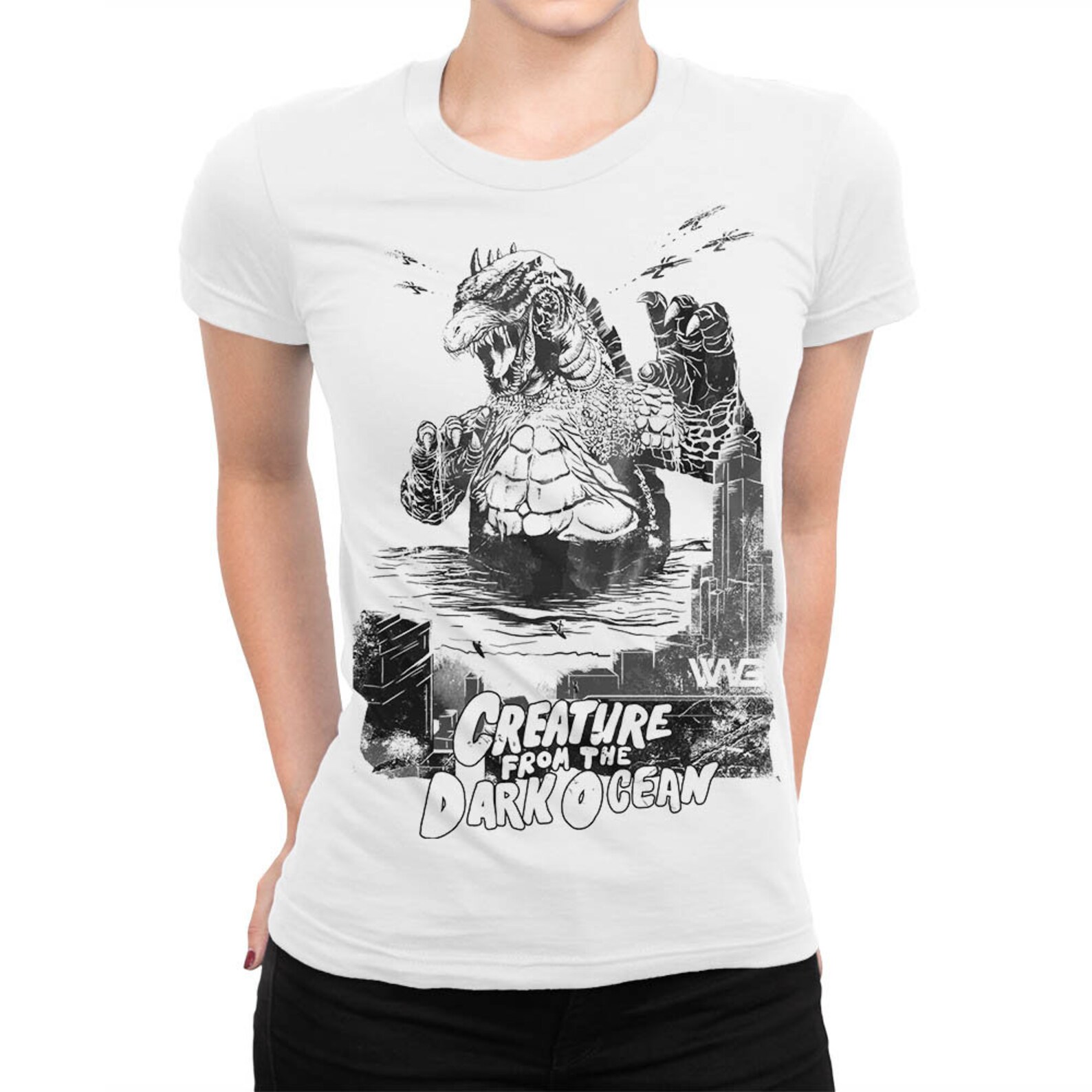 Godzilla Vintage Tshirt 100 Cotton Tee Men's Etsy