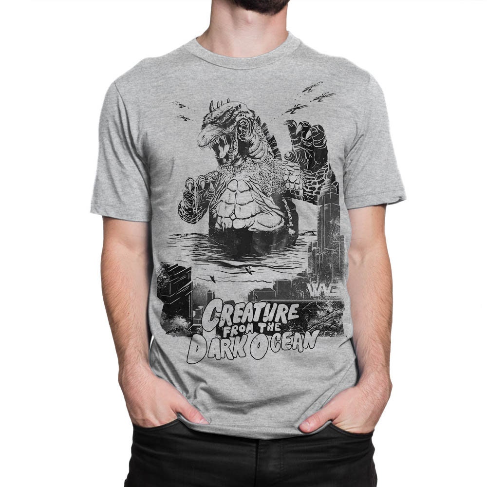 Godzilla Vintage Tshirt 100 Cotton Tee Men's Etsy