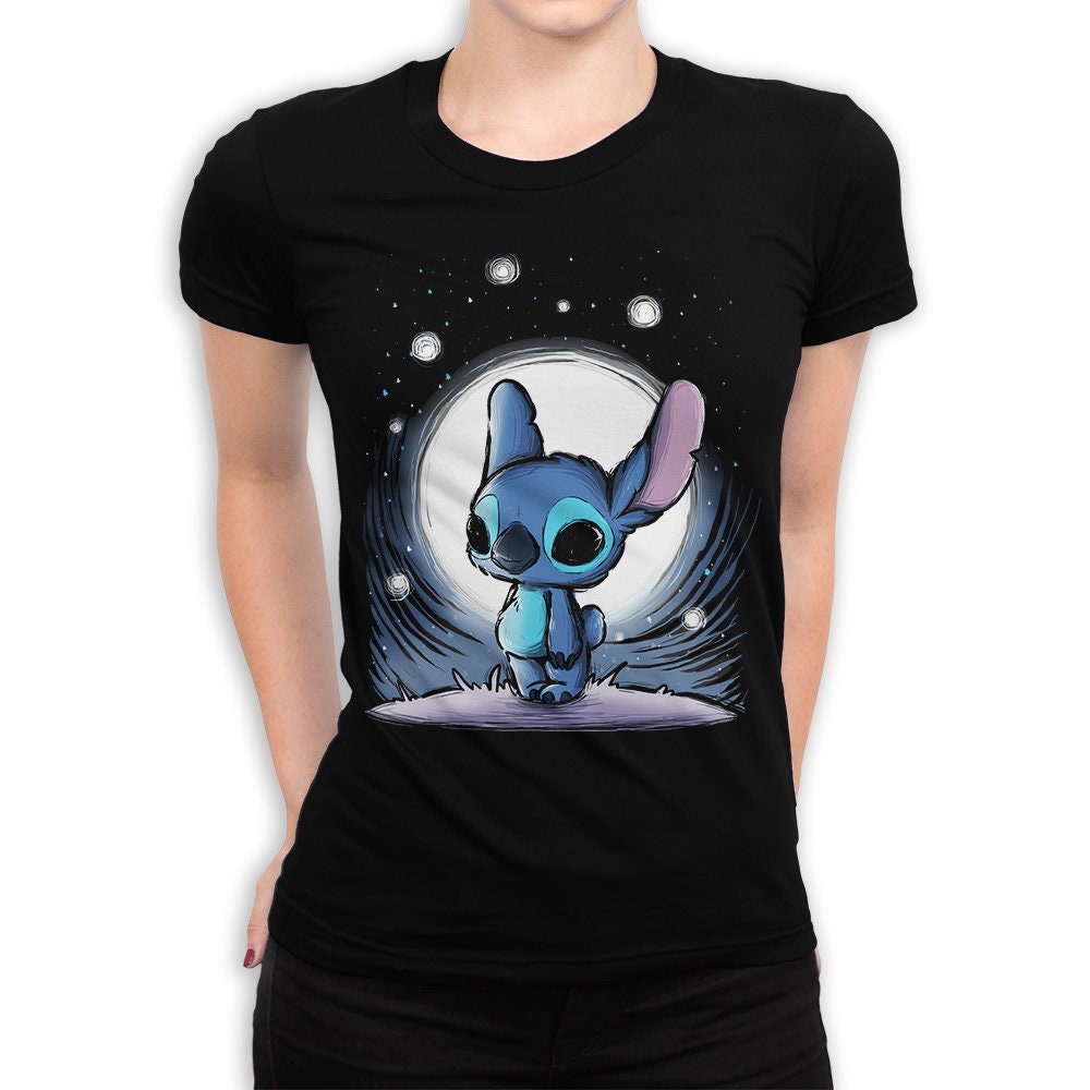 Cute Stitch Art TShirt Lilo and Stitch Shirt Men's Etsy
