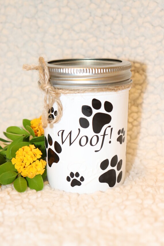 etsy dog treat jar