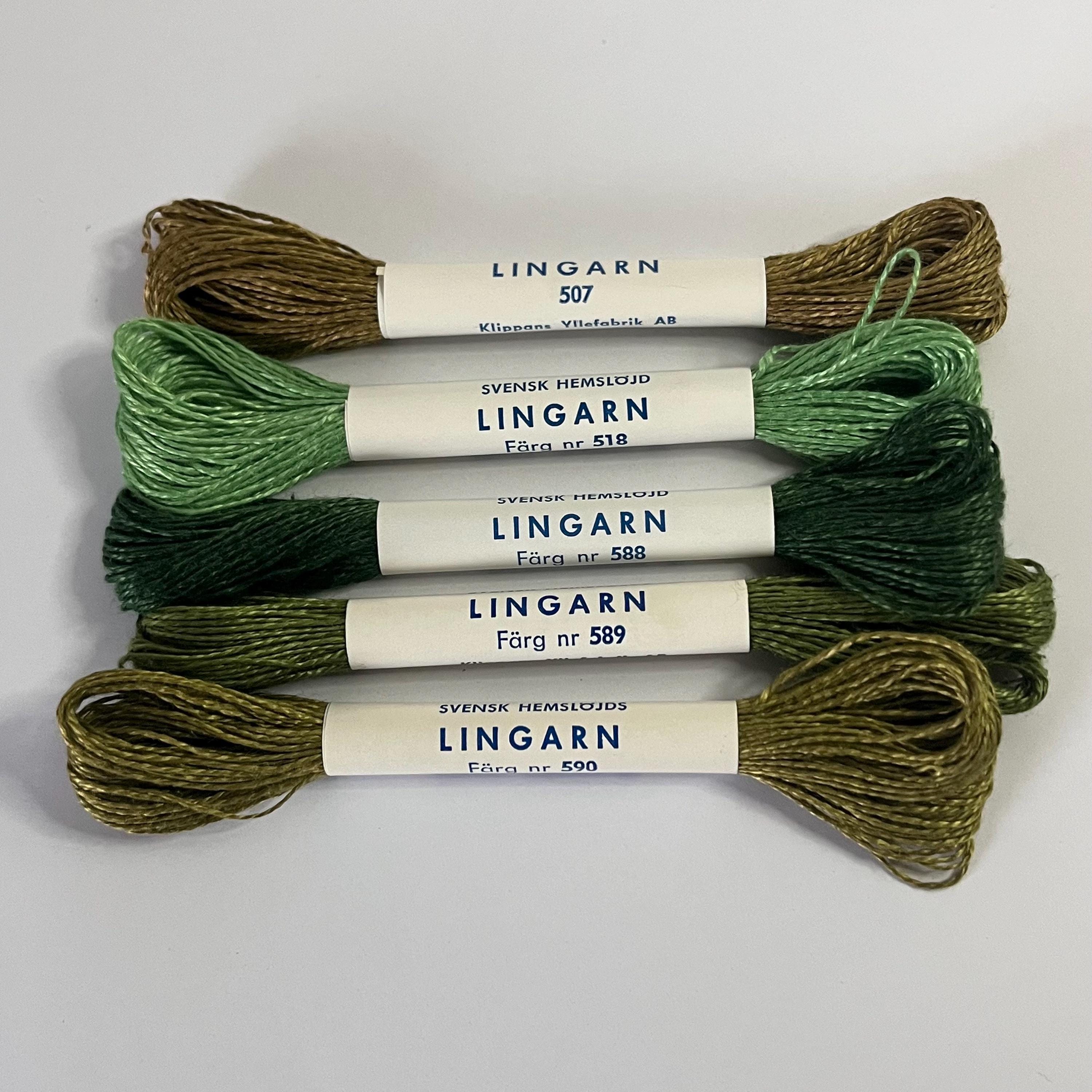 5 Piece Set Linen Thread Skeins. 100% Linen Never Opened. From