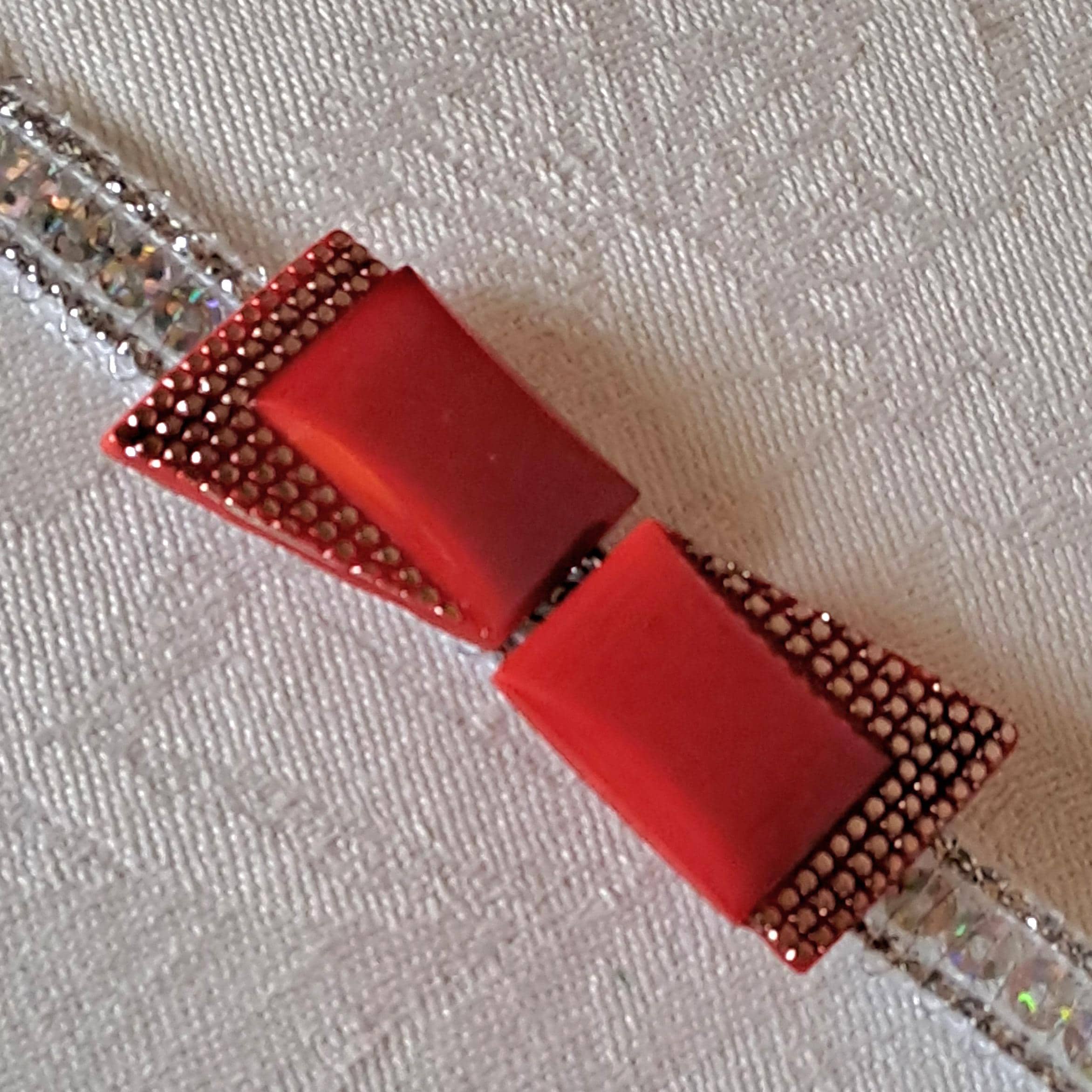Vintage Czech Art Deco Belt Buckle – Made in Czechoslovakia Art Deco Czech Rhinestone Belt Buckle. For Sale at Ruby Lane main image 3