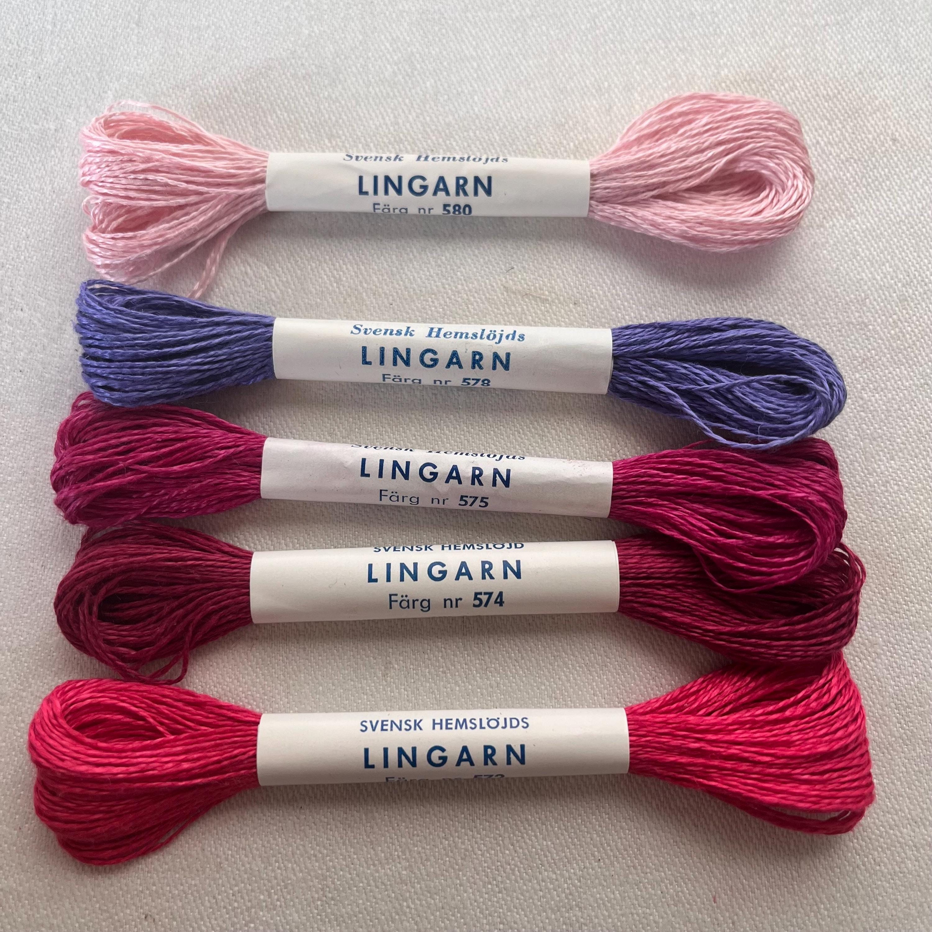 5 Piece Set Linen Thread Skeins. 100% Linen Never Opened. From
