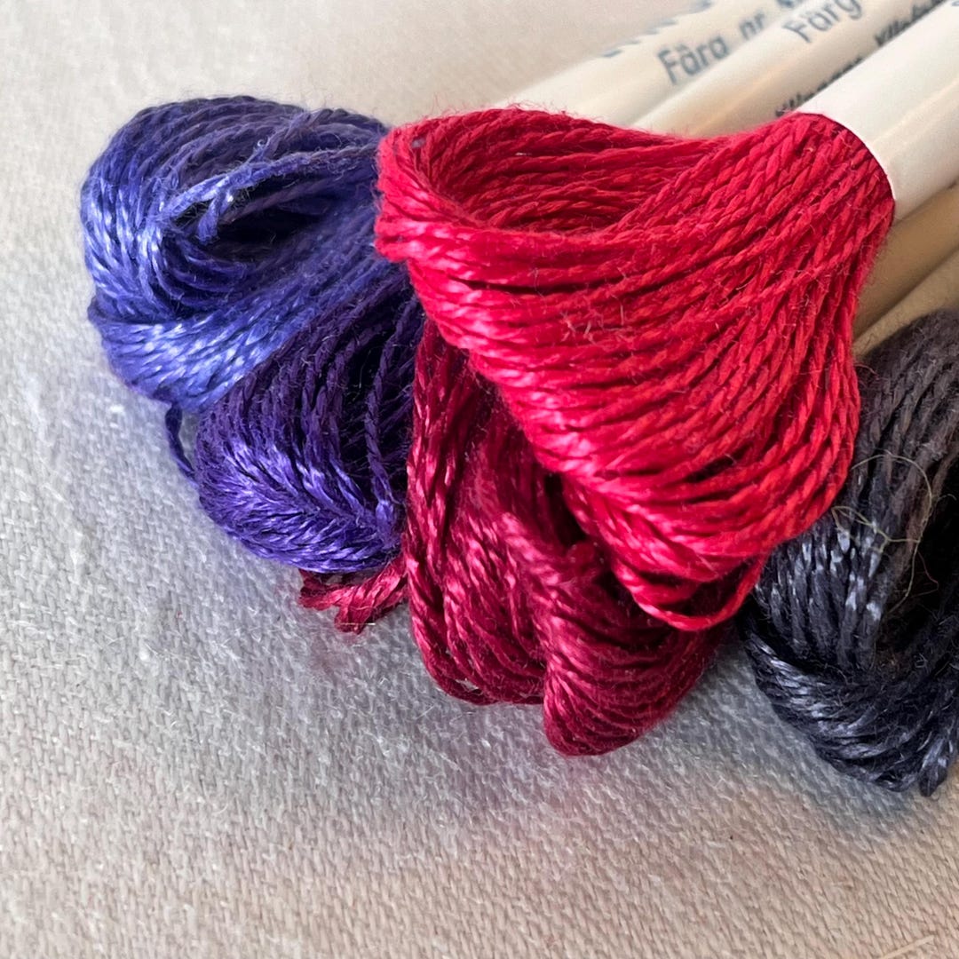 5 Piece Set Linen Thread Skeins. 100% Linen Never Opened. From