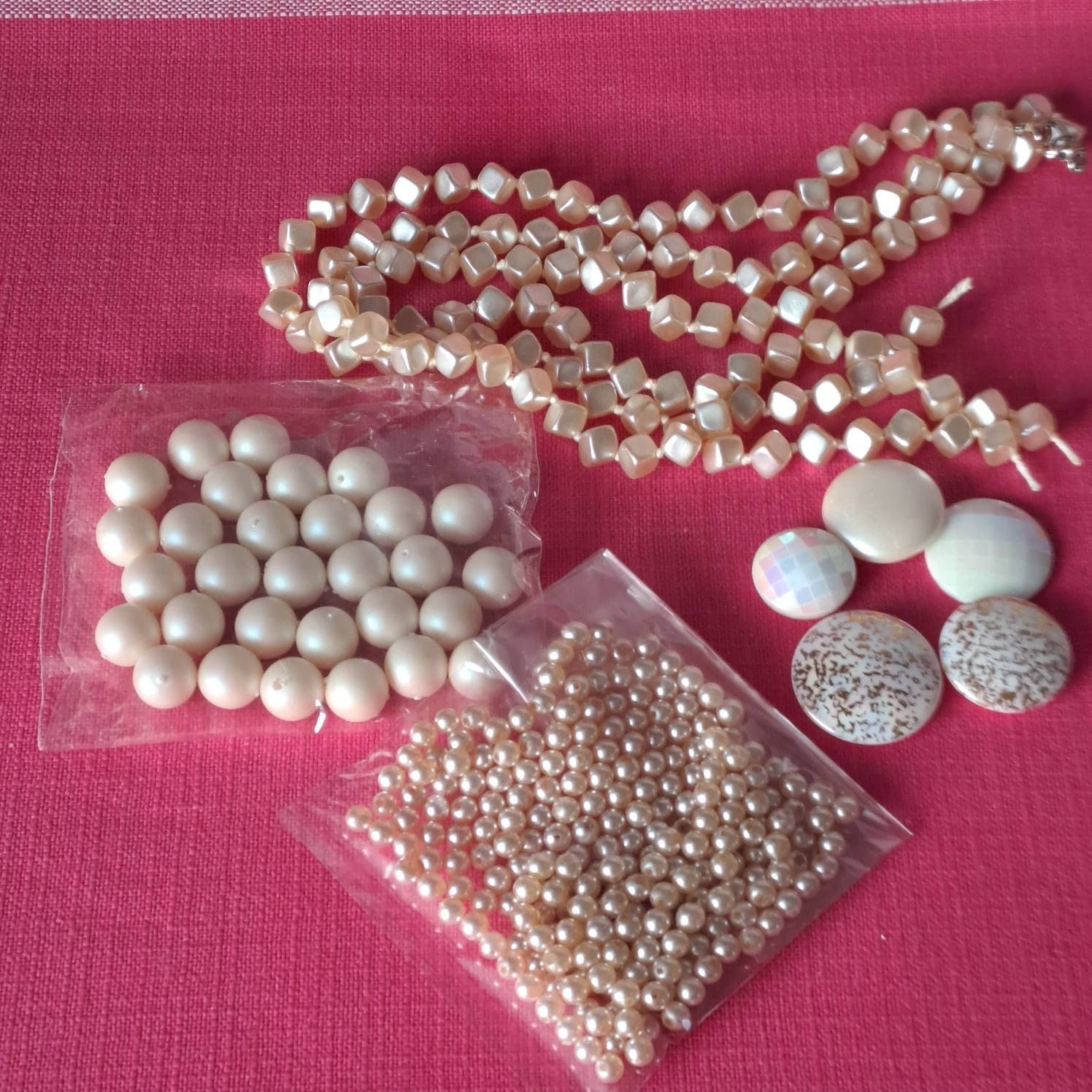 Beads Set, Beads DIY Box, Beads for Jewelry Making Aesthetic, Bracelets  Beads Set, Acrylic Beads, Pearls Acrylic, Luxury Beads Set 