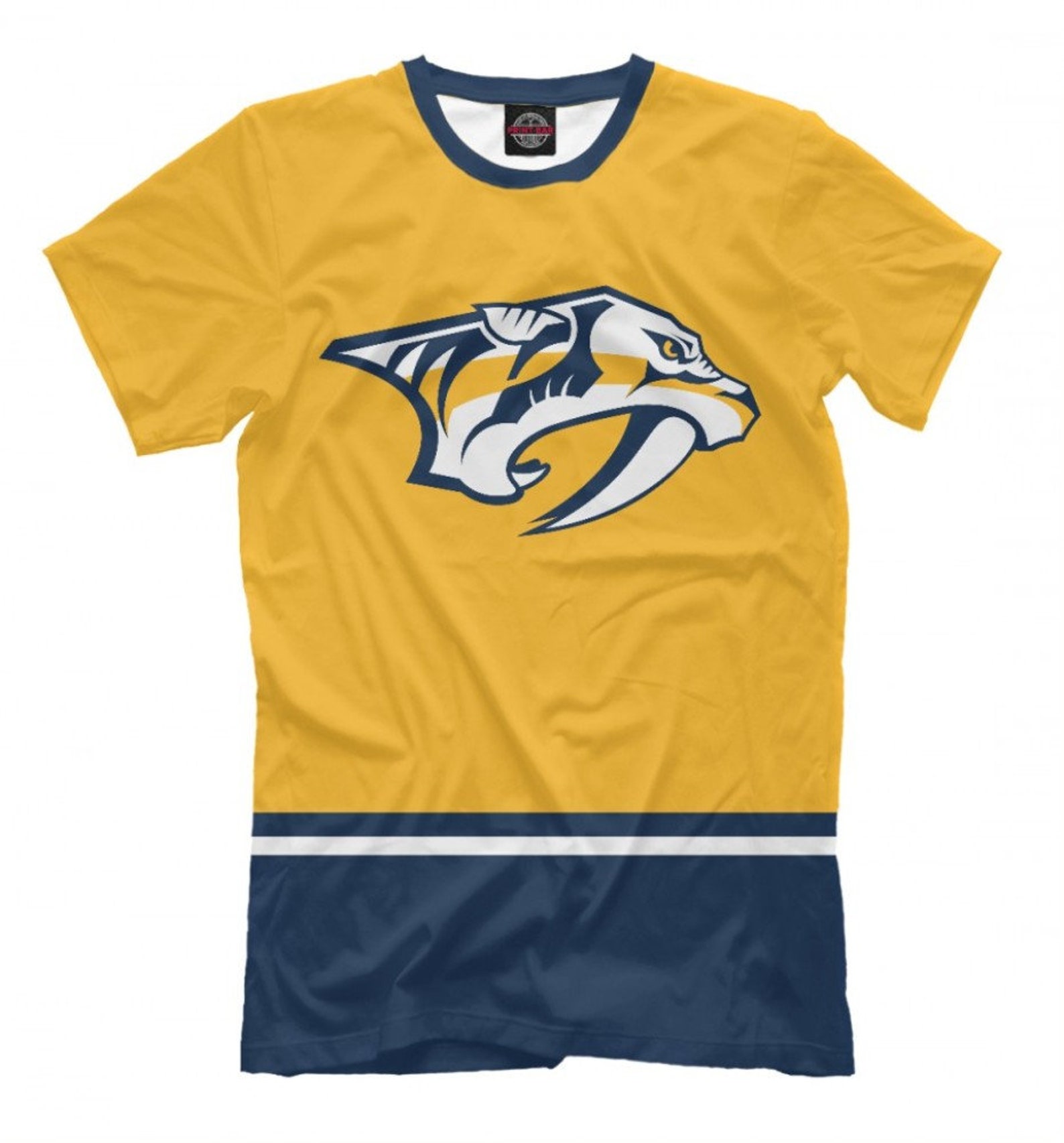 Nashville Predators Home Jersey T-Shirt Hockey Team Tee | Etsy