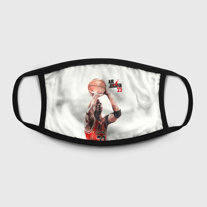 Michael Jordan Face Mask Reusable Washable 100 Cotton Etsy