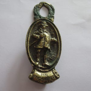 Antique Brass Door Knocker Mr Micawber Charles Dicken&#39;s Character David Copperfield