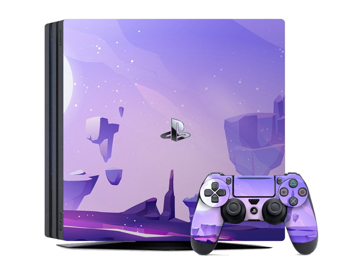 Galaxy PS4 Pro Skins Purple Nebula PS4 Slim Skins PS4 Fat Skin Etsy