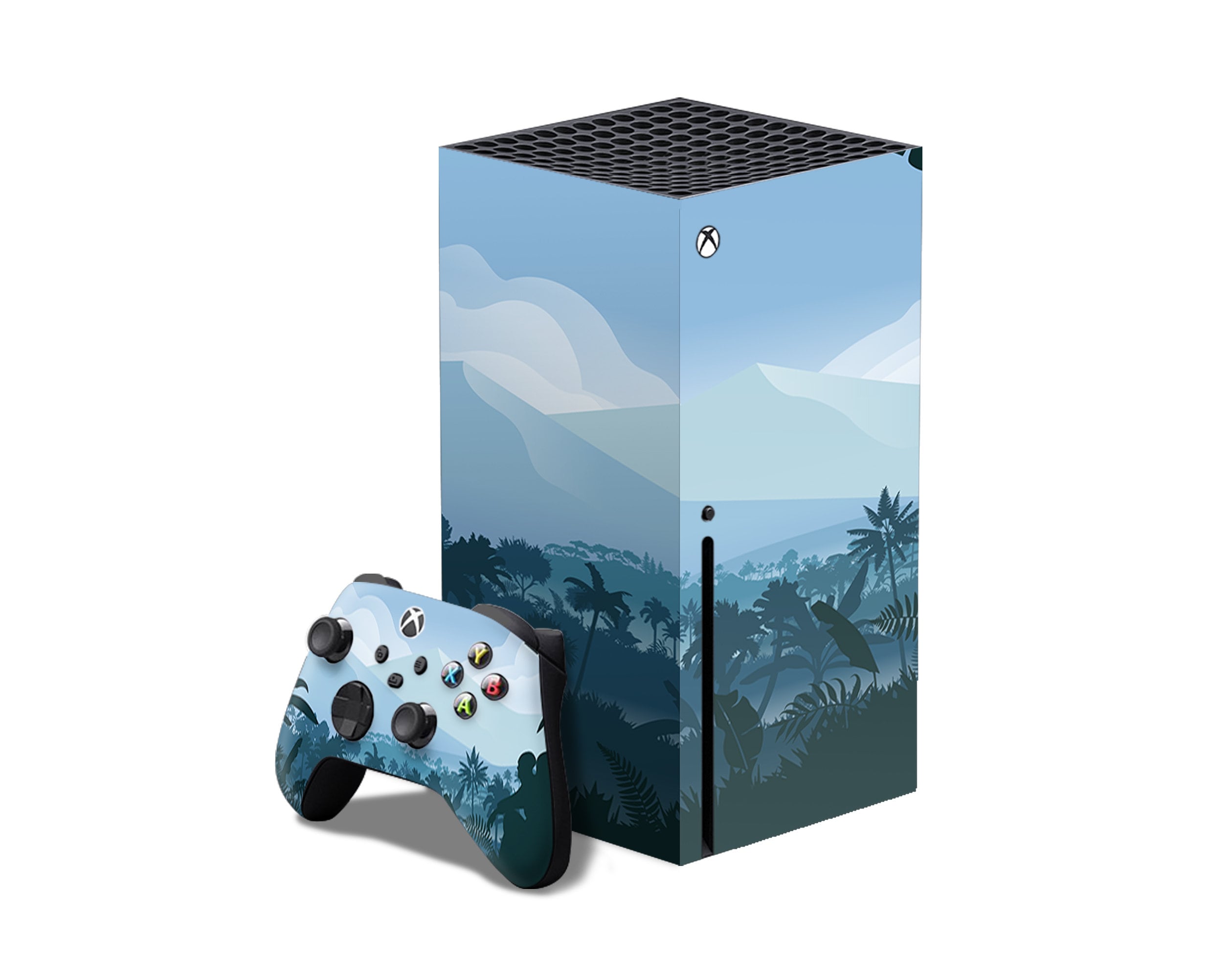 Maple Forest Style Xbox Series X Skin Sticker for Console & 2