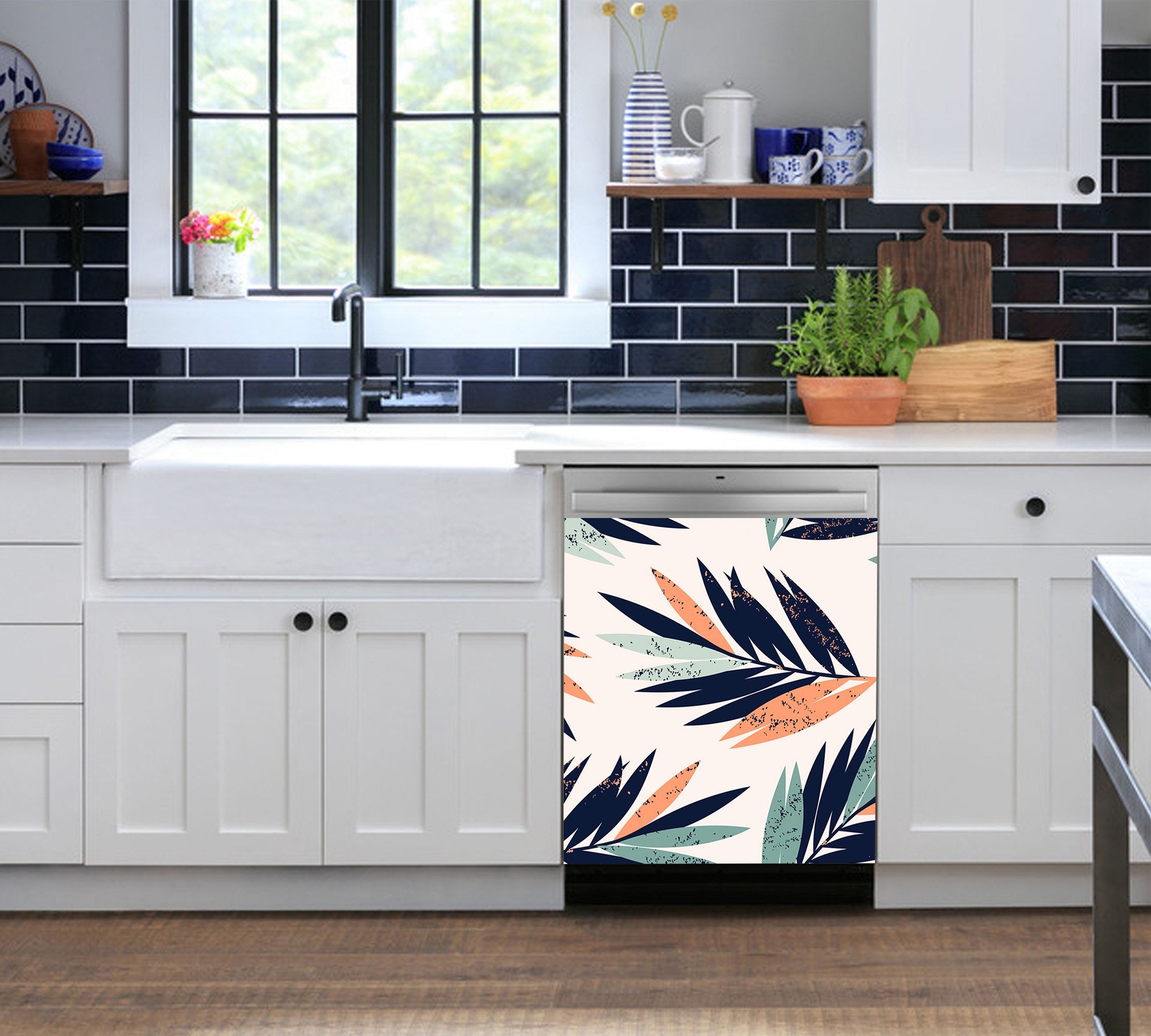 Tropical Palms Dishwasher Cover