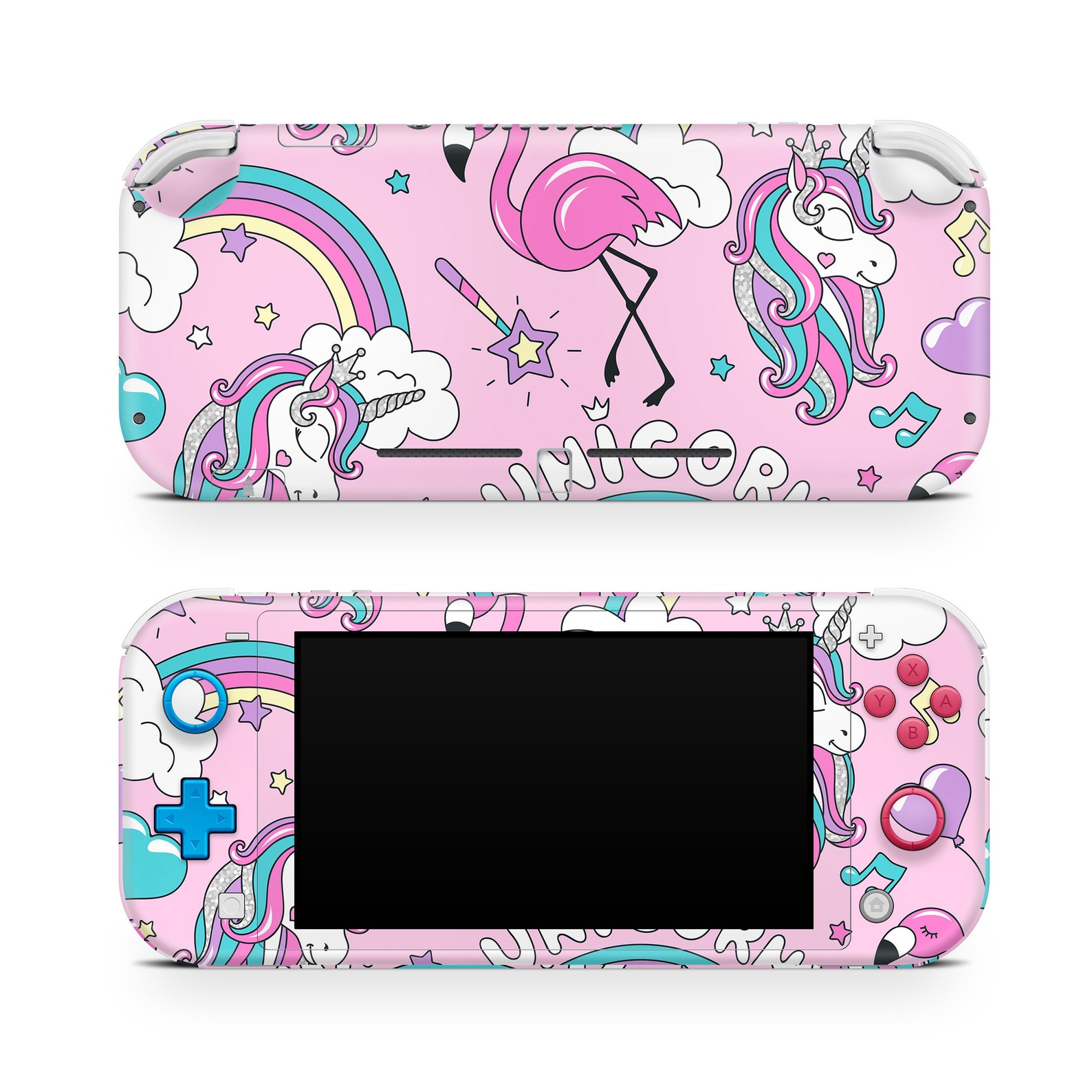 Pink Unicorn Skin Nintendo Switch Lite 2019 Princess Skin Etsy