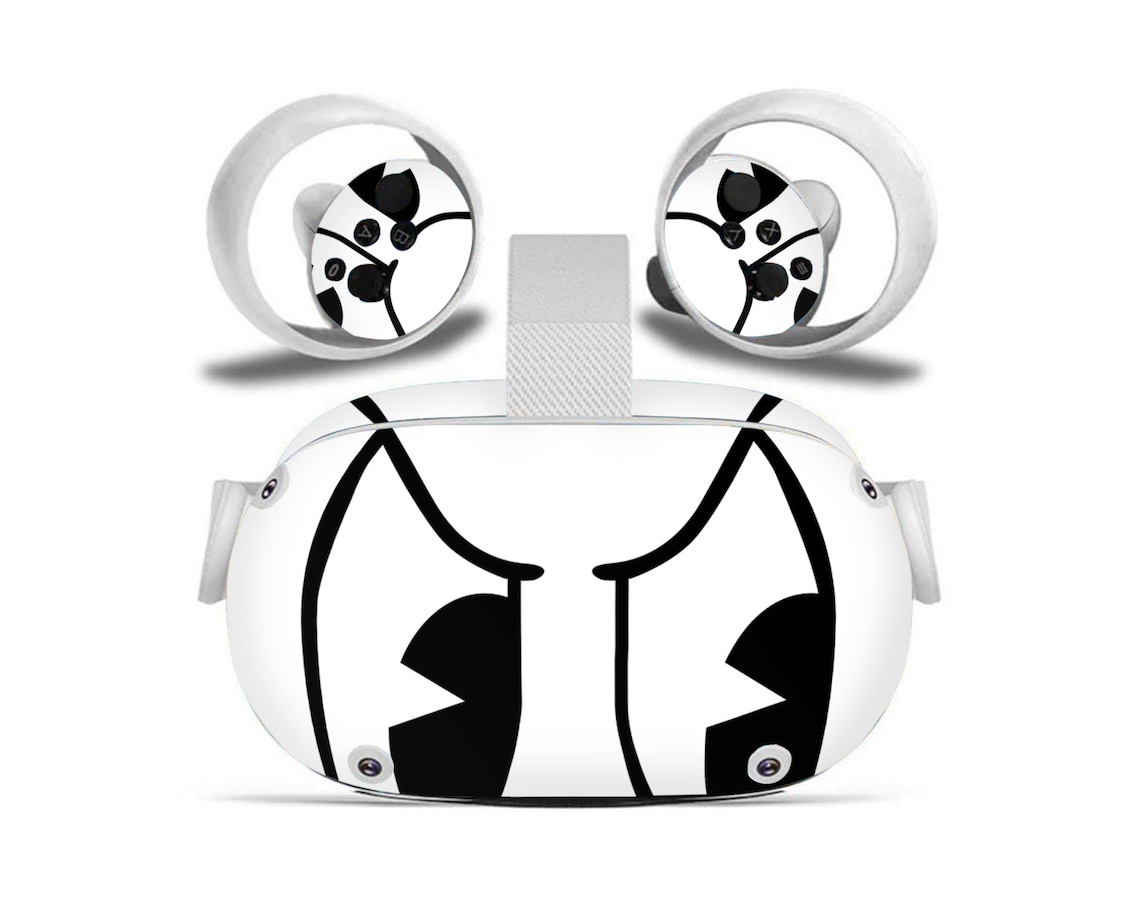 Oculus Quest 2 Black Vinyl Decal Snuffy Eyes Wrap Stickers for Etsy