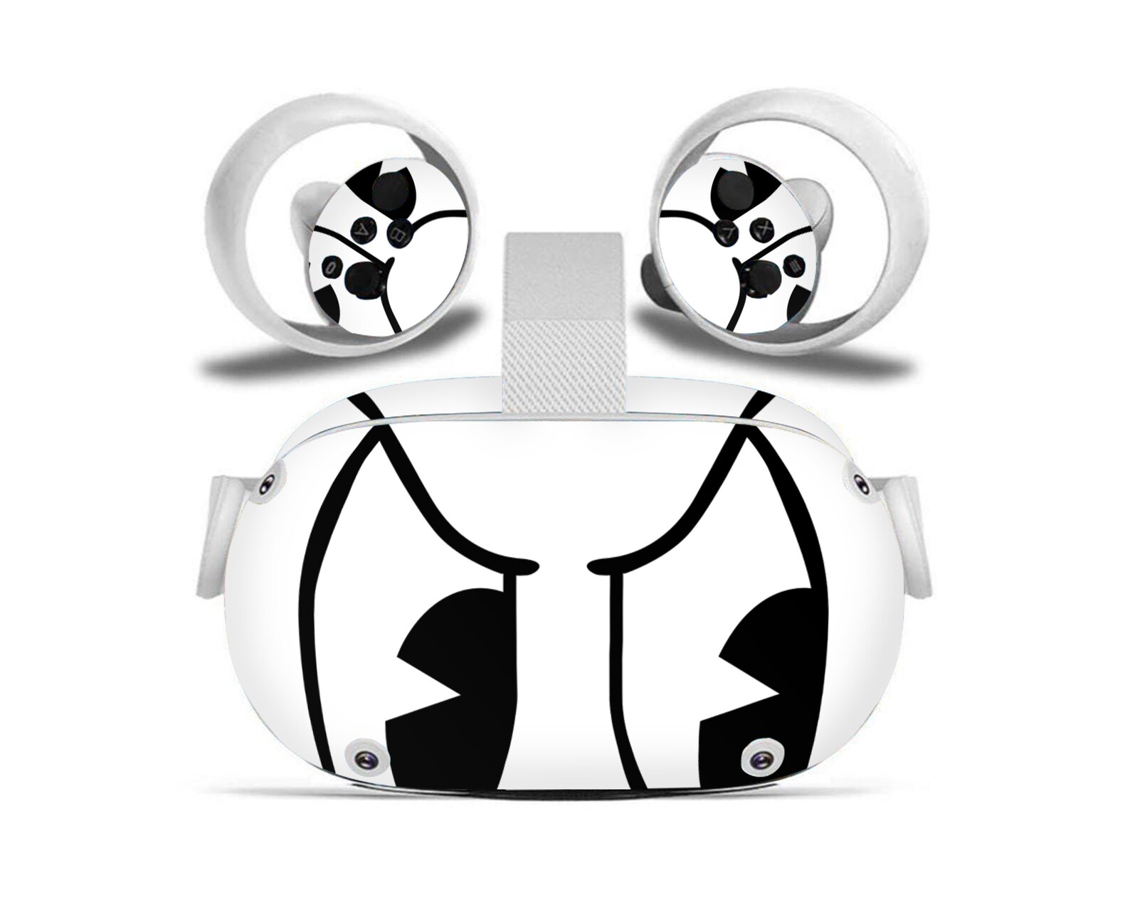 Oculus Quest 2 Black Vinyl Decal Snuffy Eyes Wrap Stickers for Etsy