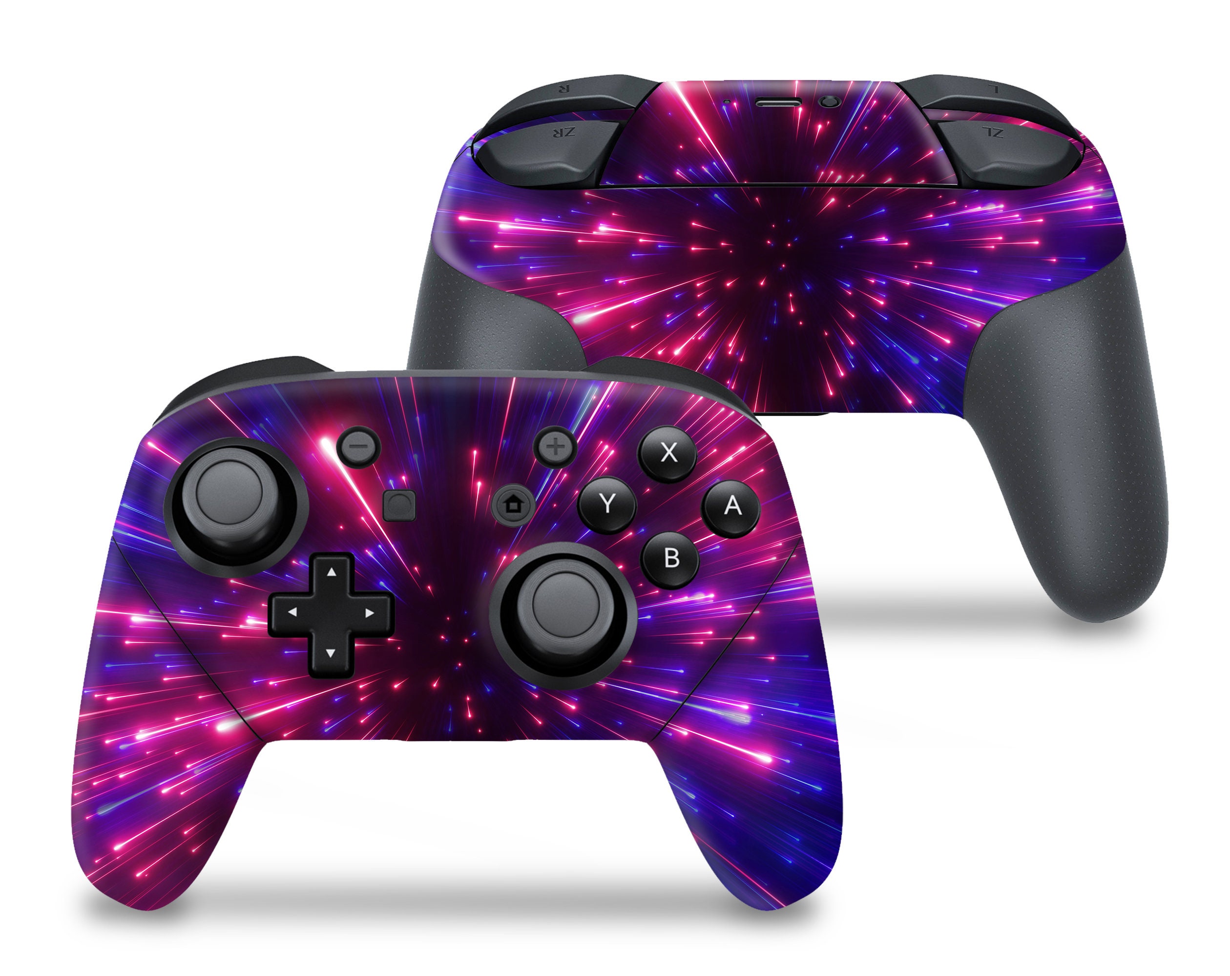 Space Speed Nintendo Switch Pro Controller Galaxy Decal Switch Etsy