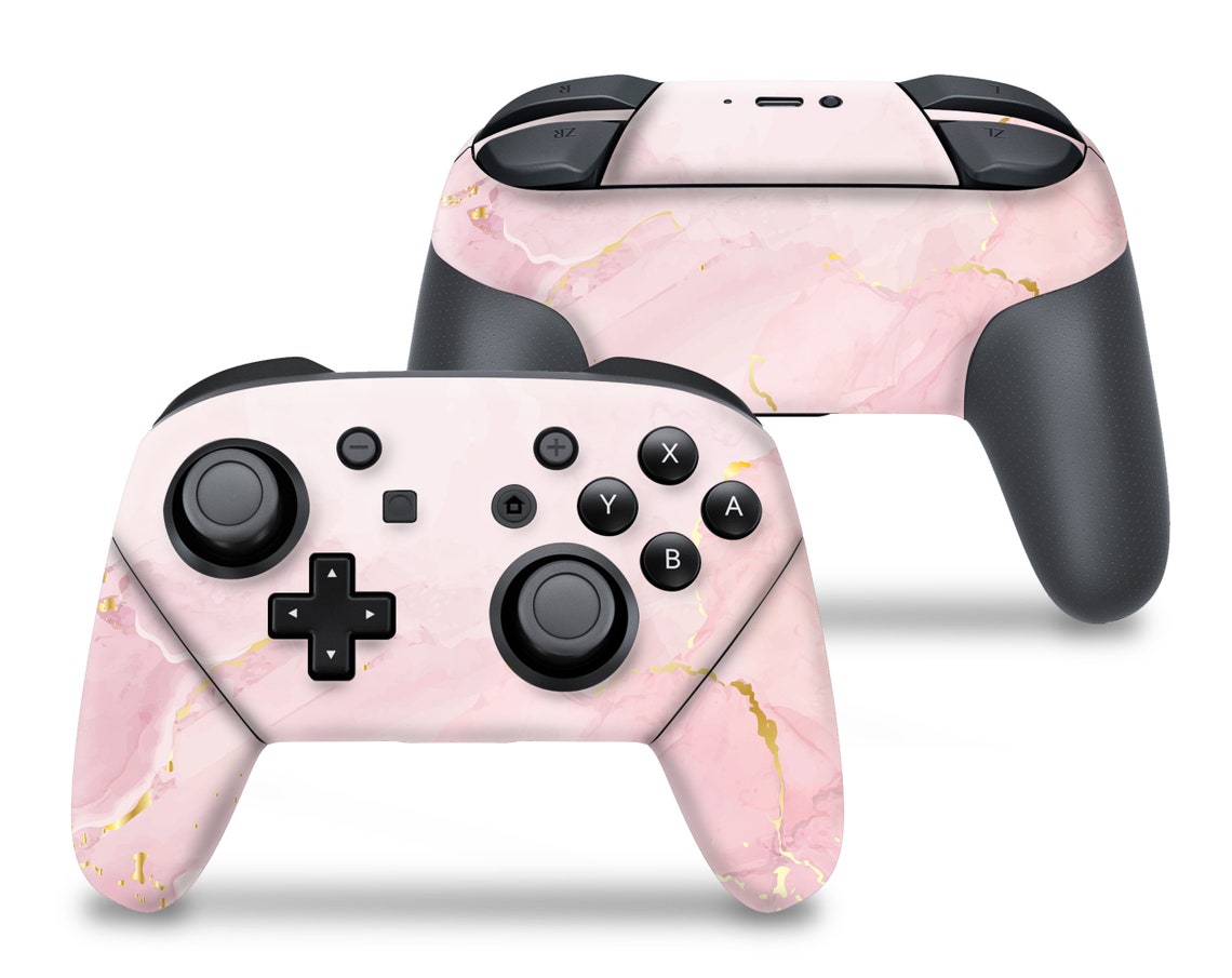 Pink Quartz Nintendo Switch Pro Controller Gentle Marble Decal - Etsy