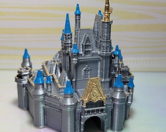 シンデレラ城（非点灯） - ケーキトッパー - 3Dプリント - ミニチュア