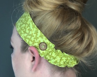 Fabric Headband Digital Pattern with Optional Button Instructions for Masks, Nurses Headband, Mask Headband