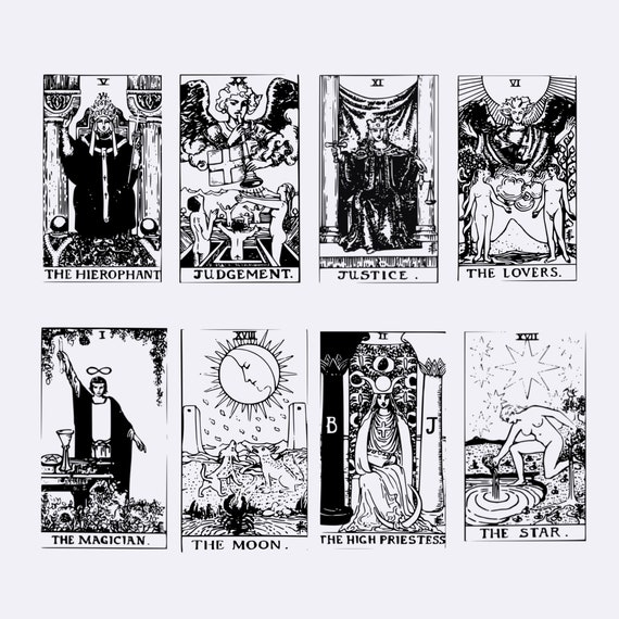 100 Tarot Card Brush Stamps Procreate Tarot Card Brush Stamps