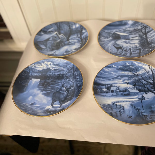 Set of 4 American Blues collectors plates