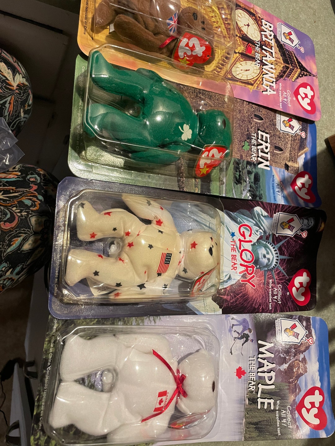 Mini Beanie Babies Set of 4 Etsy