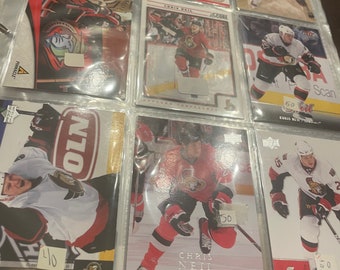 Senators hockey cards