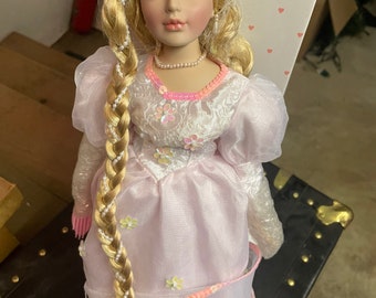 Franklin mint rapunzel porcelain doll cheap