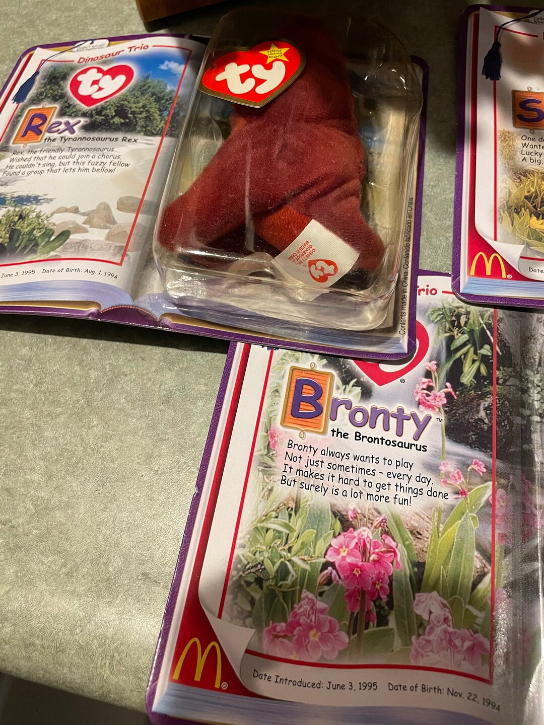 Dinosaur Trio Beanie Babies - Etsy