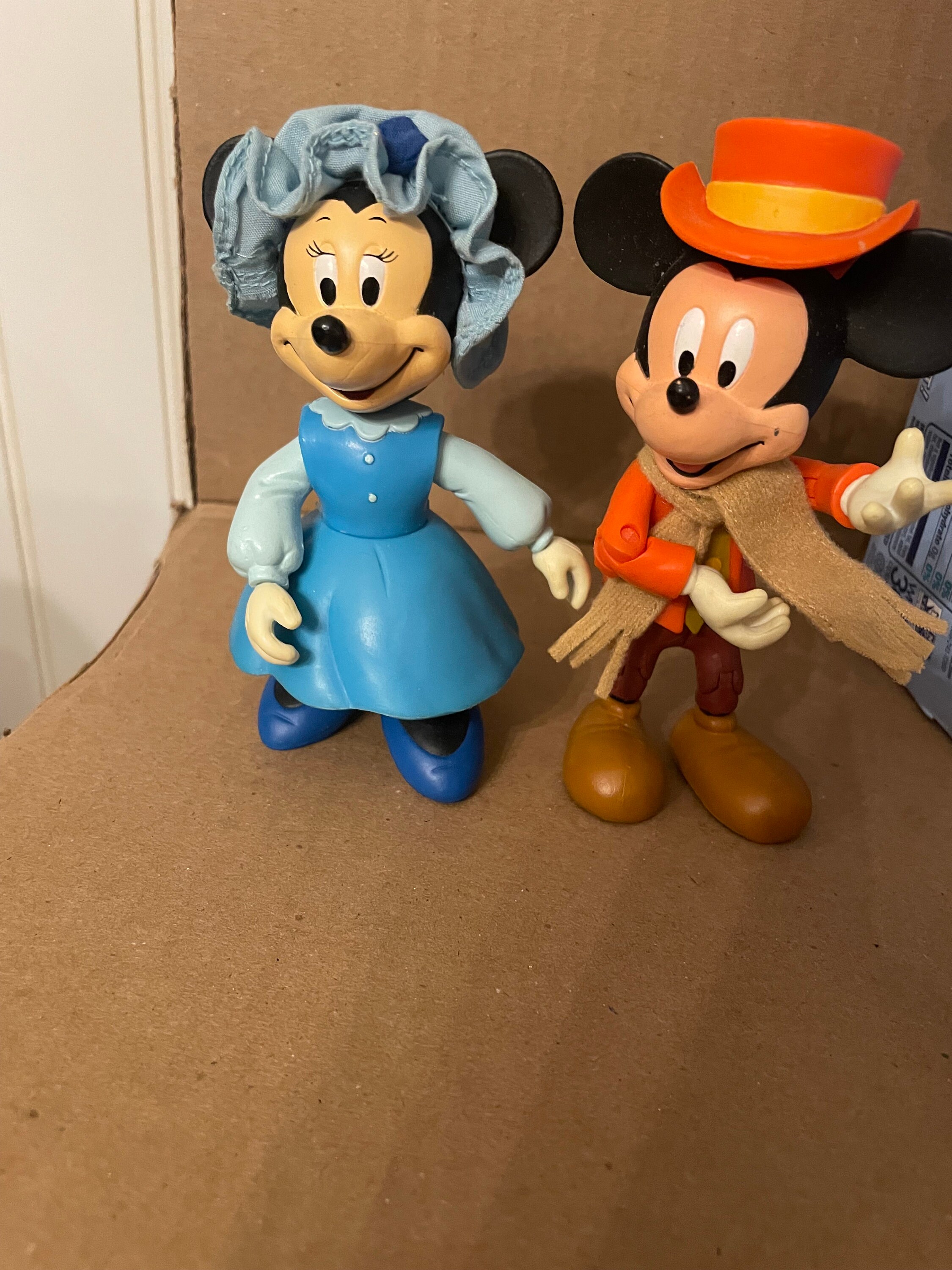 Minnie and Mickey Christmas Carol Action Figures - Etsy