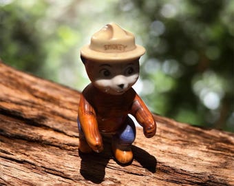 Vintage Smokey the Bear Mini Figurines Set - Etsy