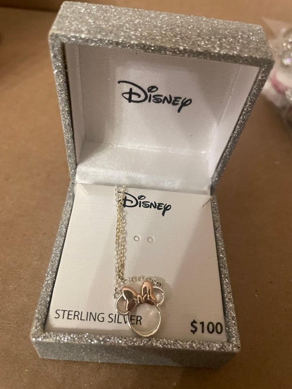 Sterling Silver Minnie Mouse Necklace