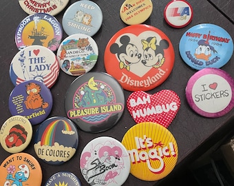Vintage Button pin lot