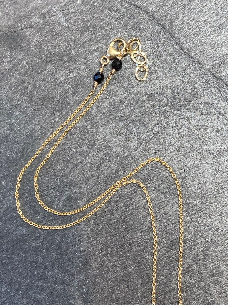 14K Tahitian Keshi Single Pendant Necklace 15-16